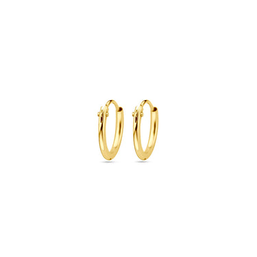 Viral Hoops Oorringen 11 mm x 1,3 mm Goud Verguld Zilver
