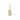 Letter Bedel Zirkonia 7 mm 9k Geelgoud - letter B