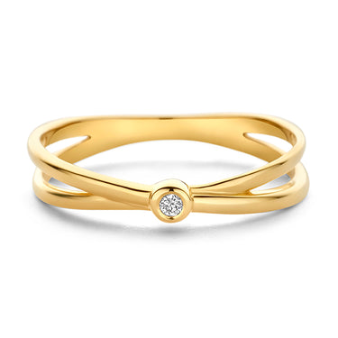 Ring 14K Goud met Diamant - Swing Jewels