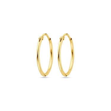 Viral Hoops Oorringen 20 mm x 1,5 mm Goud Verguld Zilver