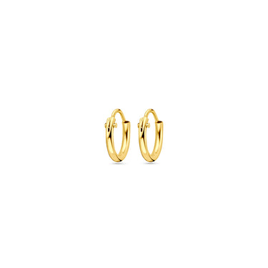 Viral Hoops Oorringen 9 mm x 1,3 mm Goud Verguld Zilver
