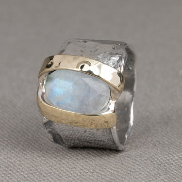 Ring Maansteen Zilver