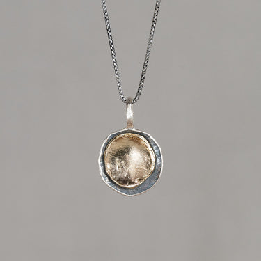 Collier Cirkel Zilver Verguld