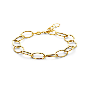 Grove Ankerschakel Armband 9,5 mm 14k Geelgoud