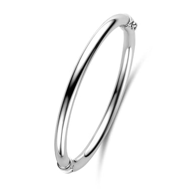 Gladde Bangle 5 mm Zilver