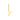 Letter Bedel 6,5 mm 9k Geelgoud - letter Y