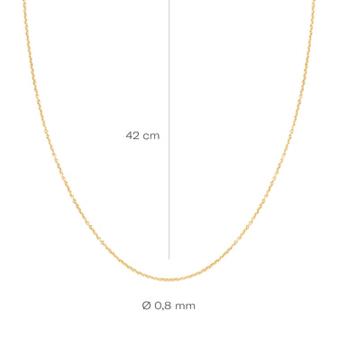 14k Geelgouden Schakelketting - Anker Schakels