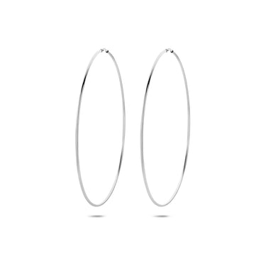 Viral Hoops Oorringen 55 mm x 1,5 mm Zilver