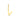 Letter Bedel 6,5 mm 9k Geelgoud - letter V