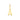 Letter Bedel 6,5 mm 9k Geelgoud - letter A