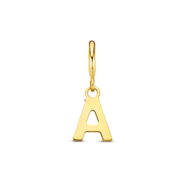 Letter Bedel 6,5 mm 9k Geelgoud - letter A