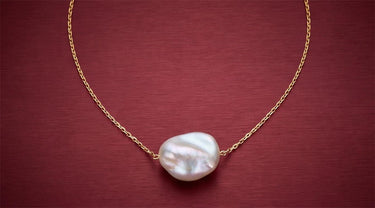 Parel Hanger Collier 14k Geelgoud van Swing Jewels