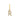 Letter Bedel Zirkonia 7 mm 9k Geelgoud - letter R
