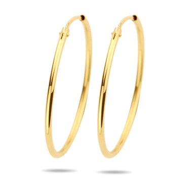 Viral Hoops Oorringen 45 mm x 1,5 mm Goud Verguld Zilver