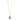 Collier met Blauwe Steen 14k Geelgoud van Swing Jewels