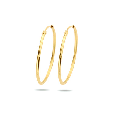Viral Hoops Oorringen 30 mm x 1,5 mm Goud Verguld Zilver