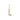 Letter Bedel Zirkonia 7 mm 9k Geelgoud - letter L