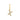 Letter Bedel Zirkonia 7 mm 9k Geelgoud - letter X