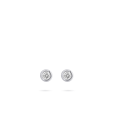 Bold Band Oorstekers Zilver