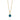 14k Geelgouden Ketting met Saffier