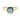 Ring blauw kwarts geelgoud