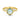 Ring Blauw Topaas geelgoud