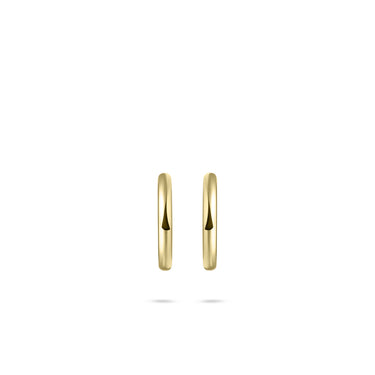 Klassieke Oorringen 2 mm Verguld Zilver (13,5mm)