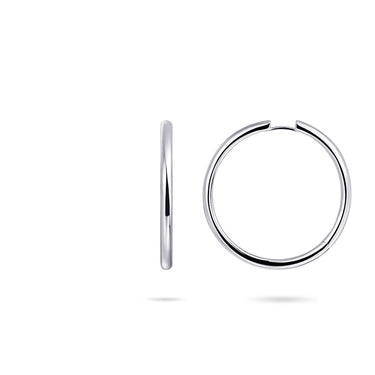 Oversized Hoops Silver (40mm)