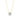 Emerald cut halo ketting 0,40ct lab-grown diamant geelgoud