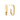 14k Geelgouden Paperclip Oorstekers