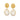 14k Geelgouden Oorstekers met Parelmoer