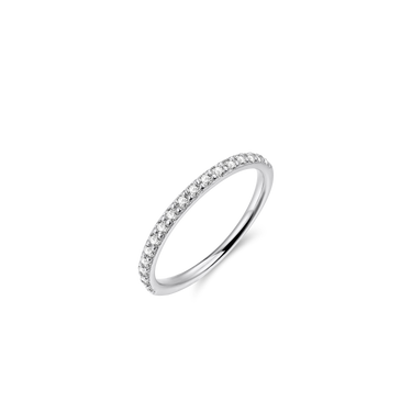 Pave Aanschuifring Zilver
