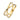 Open Crossover Ring 14k Geelgoud