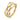 Ring met Gekruiste Banen 14k Geelgoud