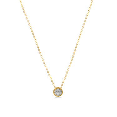Gouden Ketting met Diamanten Hanger