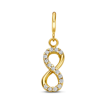 Infinity Bedel Zirkonia 9k Geelgoud