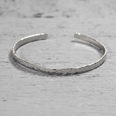 Klemband Hamerslag Zilver