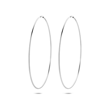 Viral Hoops Oorringen 65 mm x 1,5 mm Zilver