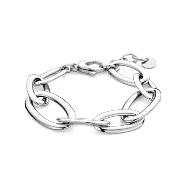 Chunky Schakelarmband 19 mm Zilver