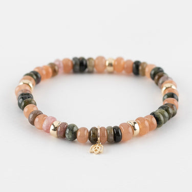 Y&G Armband Maansteen & Toermalijn – 14k Goud