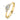 Trilogy verlovingsring van 18 karaat geelgoud met 0.50 ct lab-grown diamanten