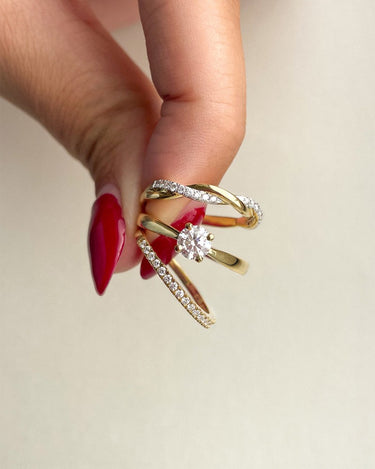 Jackie Verlovingsring 0.15ct Geelgoud