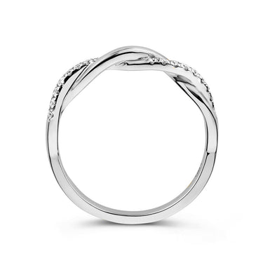 Jackie Verlovingsring 0.15ct Witgoud