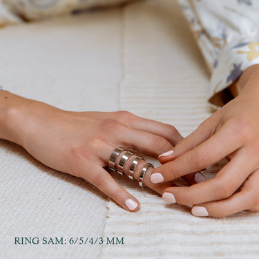 Trouwring Sam 3mm Witgoud