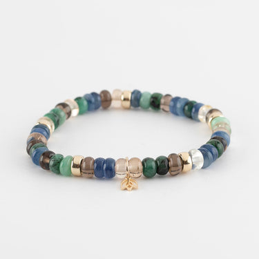 Y&G Armband Smaragd, Tea Quartz & Imperial Topaas – 14k Goud