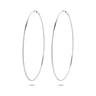 Viral Hoops Oorringen 75 mm x 1,5 mm Zilver