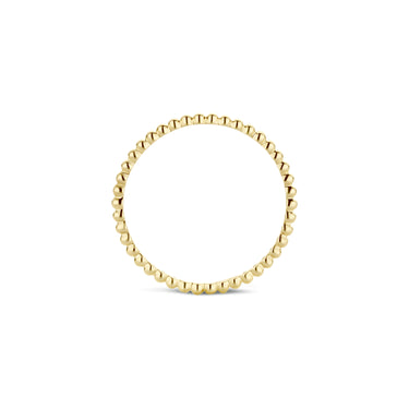 Bolletjes Aanschuifring 14k Geelgoud