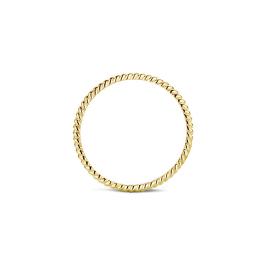 Gedraaide Ring 14k Geelgoud