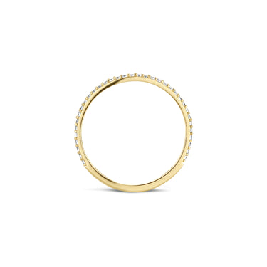 Pavé Ring met Zirkonia 14k Geelgoud