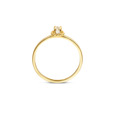 Ring met Witte Topaas 14k Geelgoud
